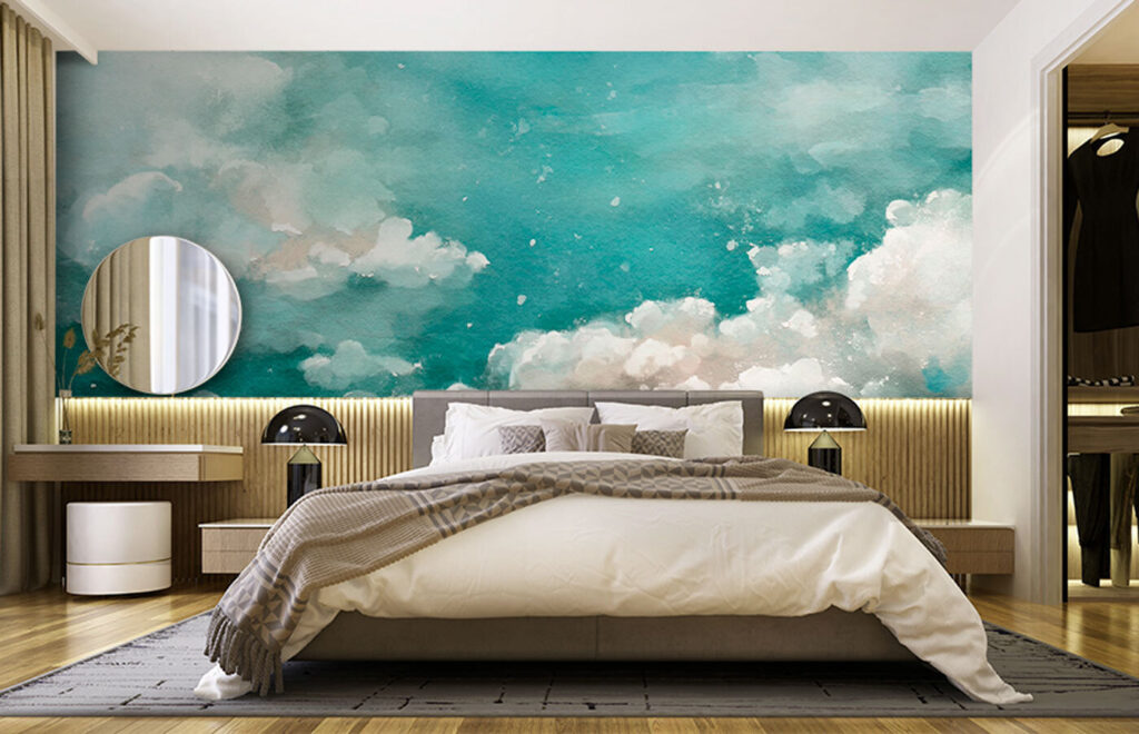 Nuvole in cielo turchese — ambiente 2