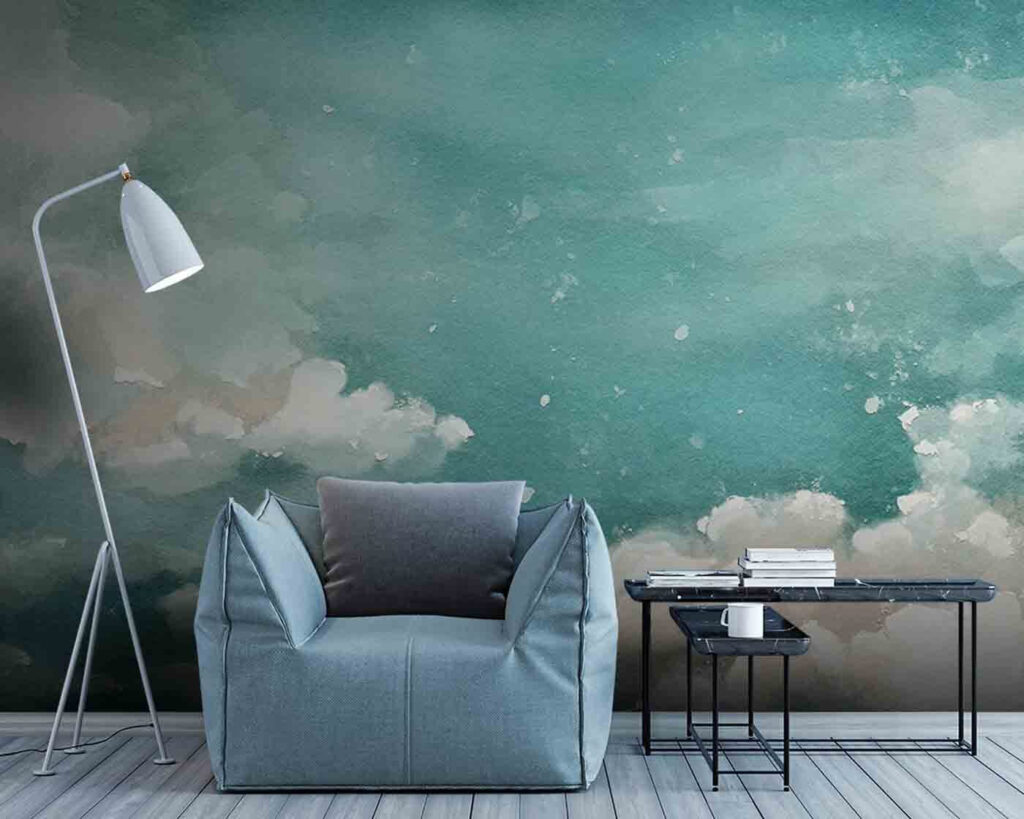Nuvole in cielo turchese — ambiente 3