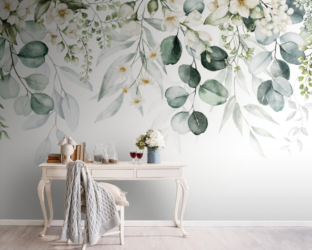Festone di foglie tonde — ambiente 3