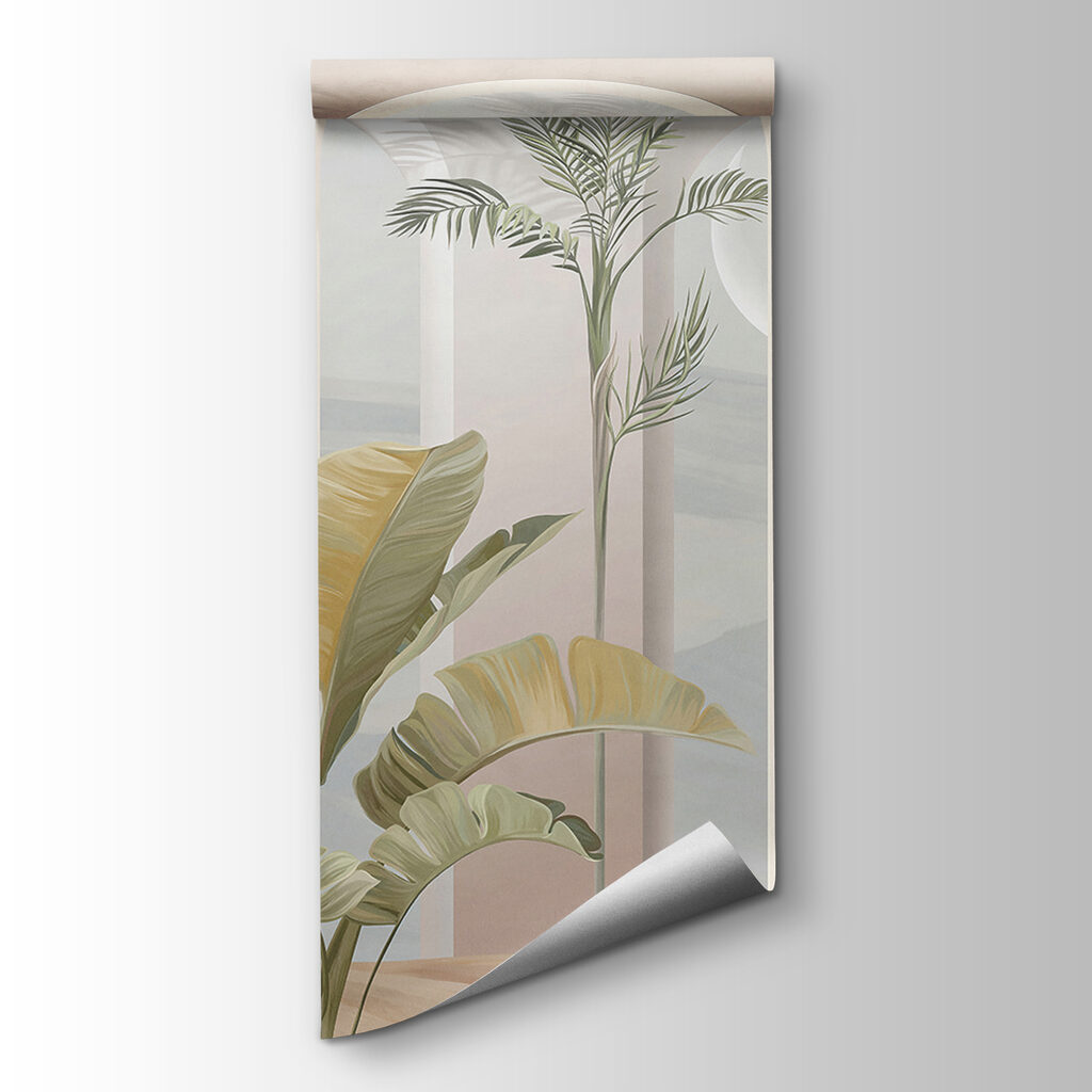 Palme tra archi rosa — vista del prodotto
