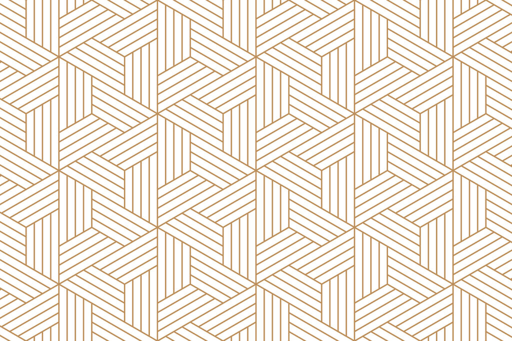 Fasci dorati in intreccio — design completo