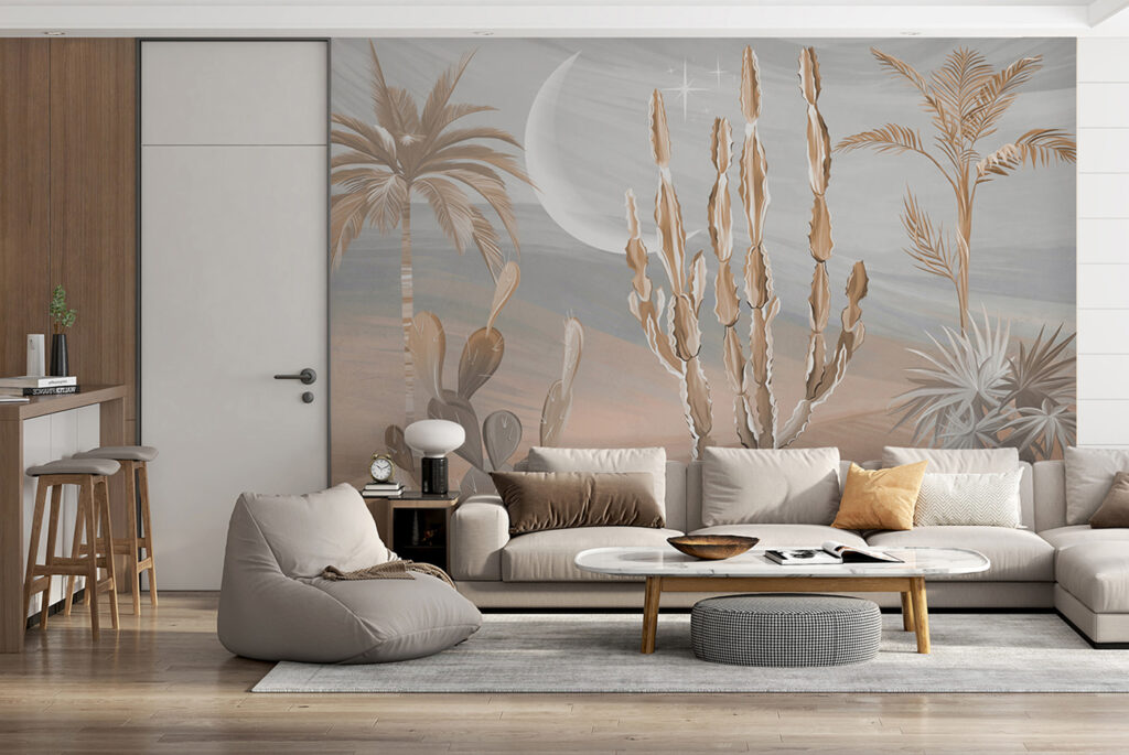 Cactus nel deserto lunare — ambiente 3