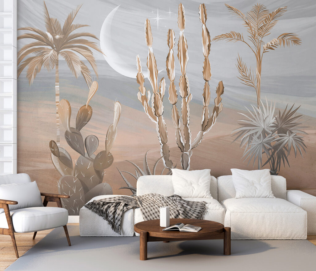 Cactus nel deserto lunare — ambiente 1