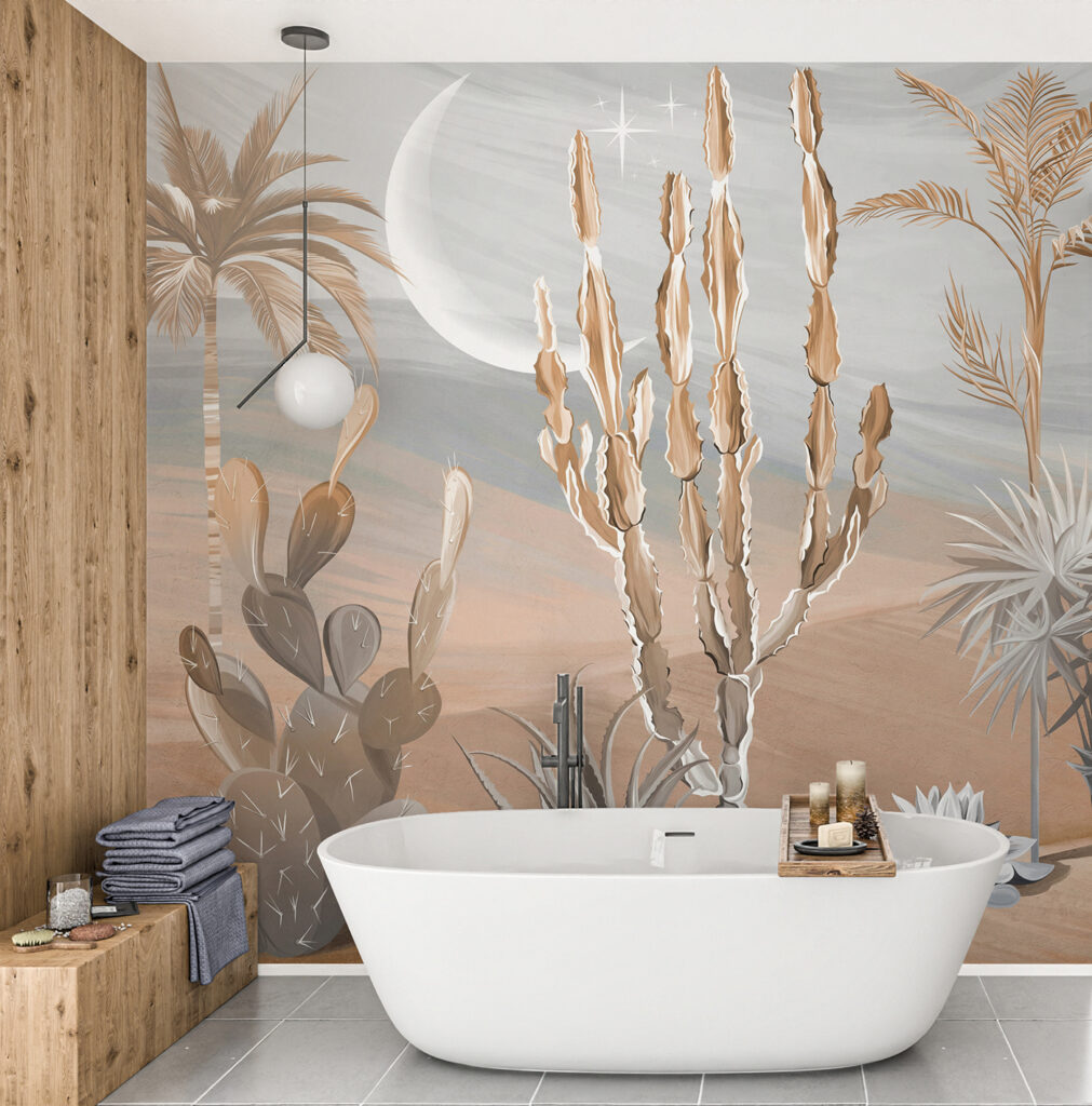 Cactus nel deserto lunare — ambiente 6