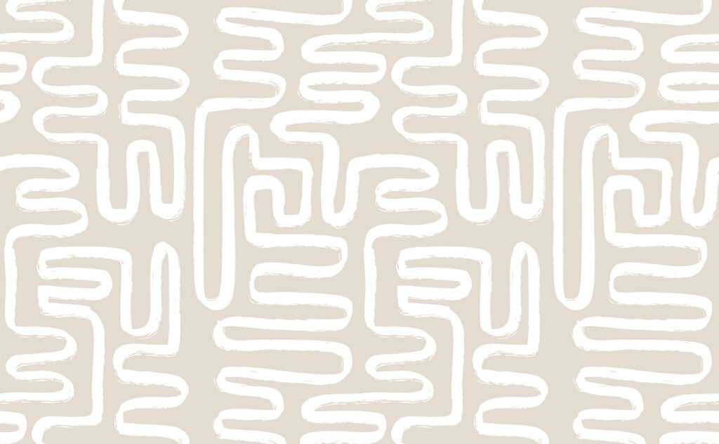 Labirinto di linee bianche — design completo