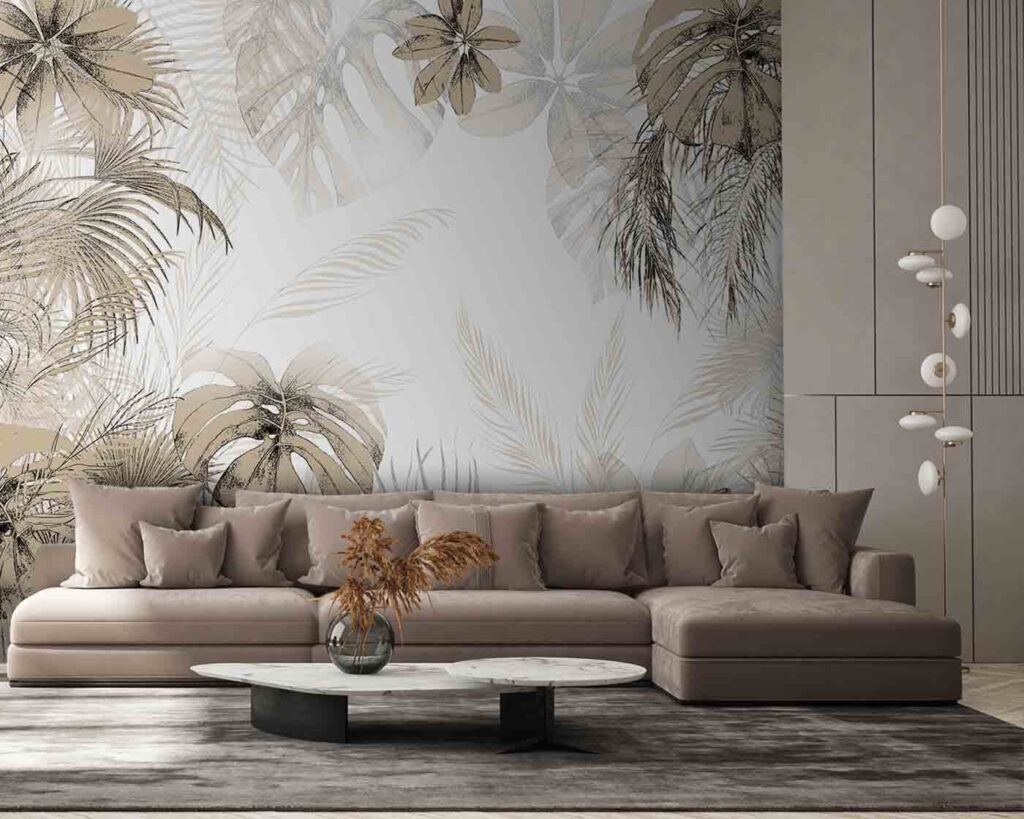 Foglie tropicali sui bordi — ambiente 3