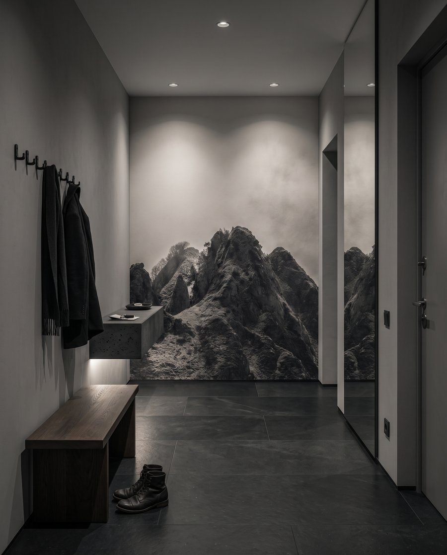 Rupi scure nella nebbia — ambiente 3