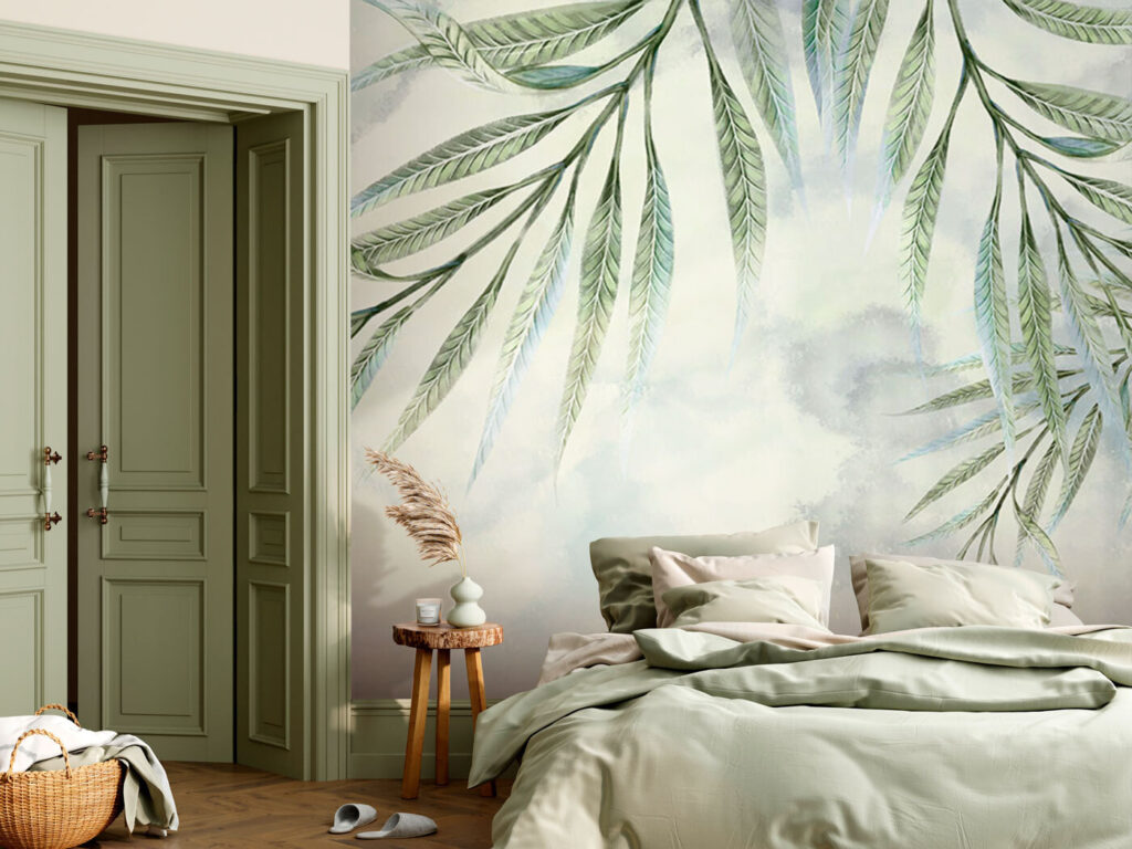 Foglie pendenti dipinte — ambiente 1