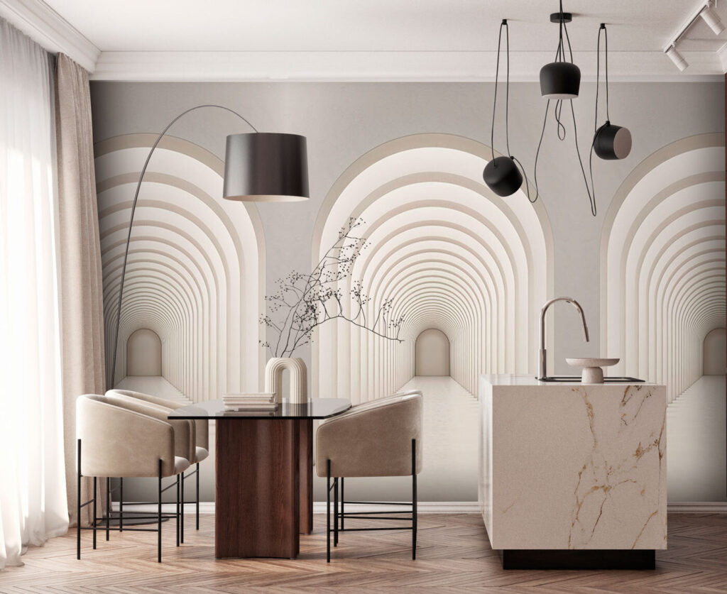 Tre corridoi ad archi — ambiente 3