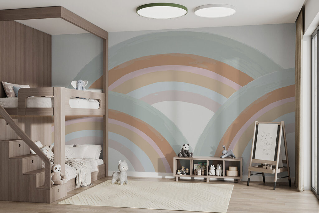 Arcobaleni in fasce pastello — ambiente 5