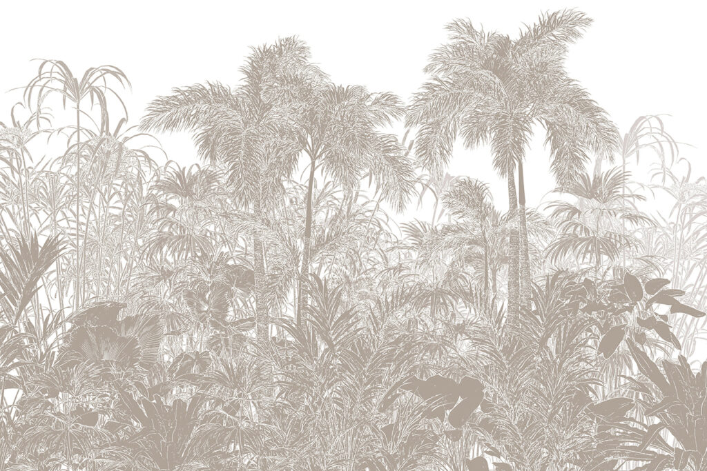 Bosco tropicale a tratto — design completo