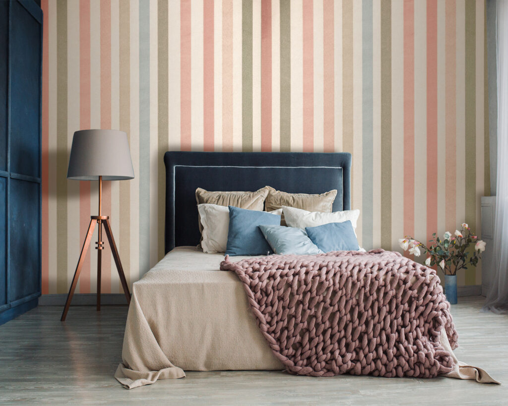 Sottili righe grigio pesca — ambiente 2