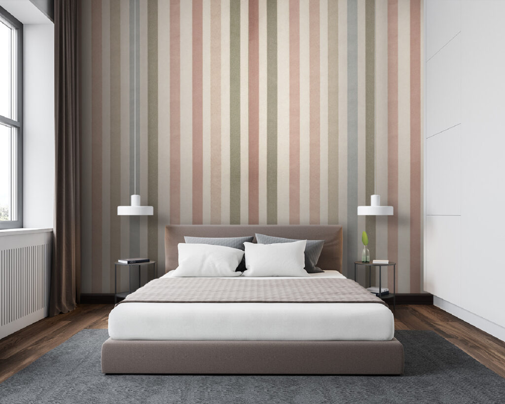 Sottili righe grigio pesca — ambiente 3