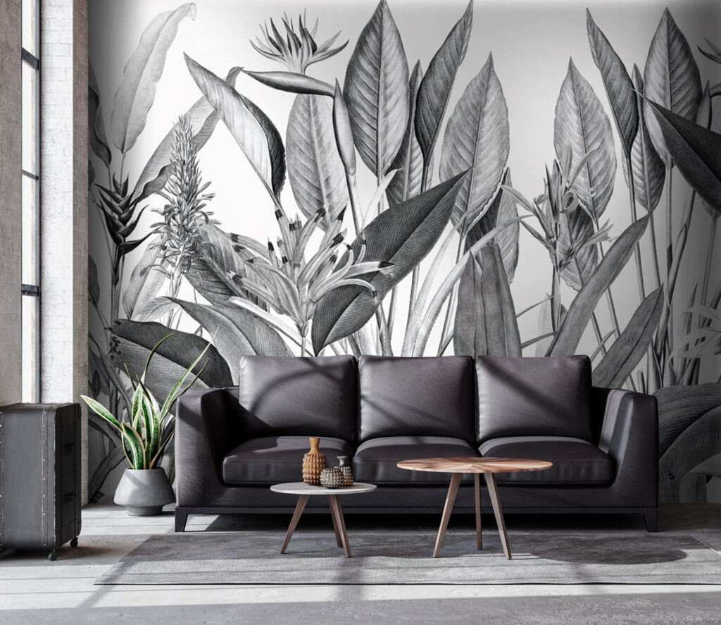 Fiori tropicali e foglie — ambiente 2