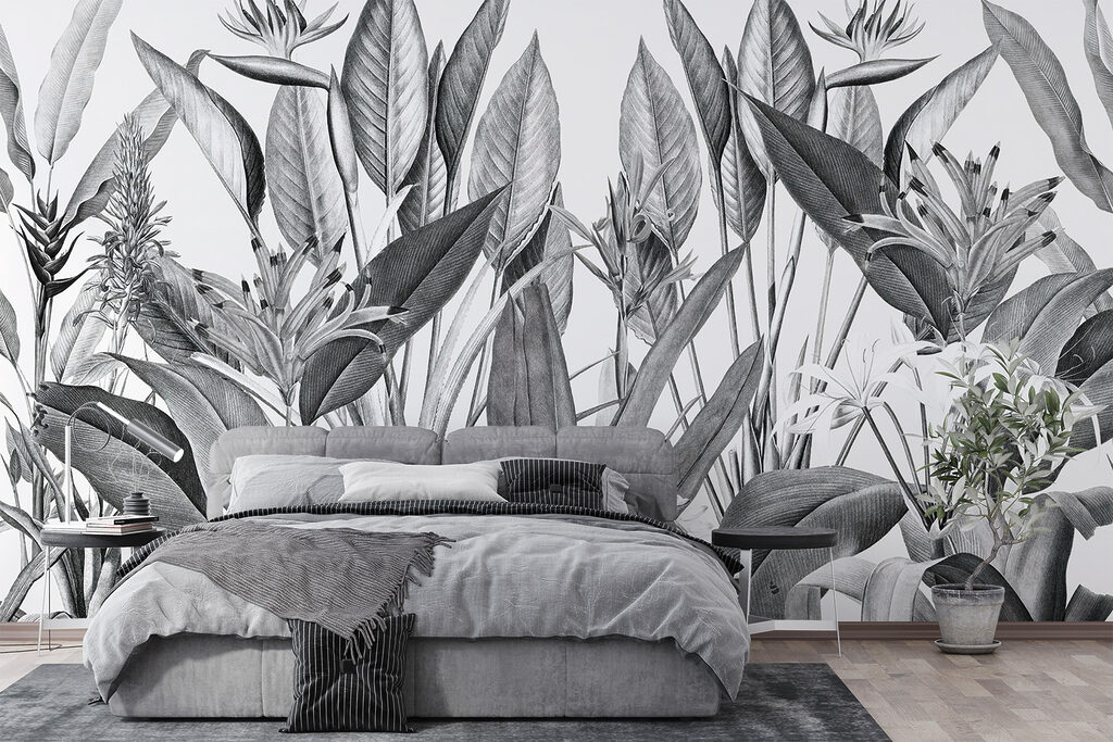 Fiori tropicali e foglie — ambiente 3