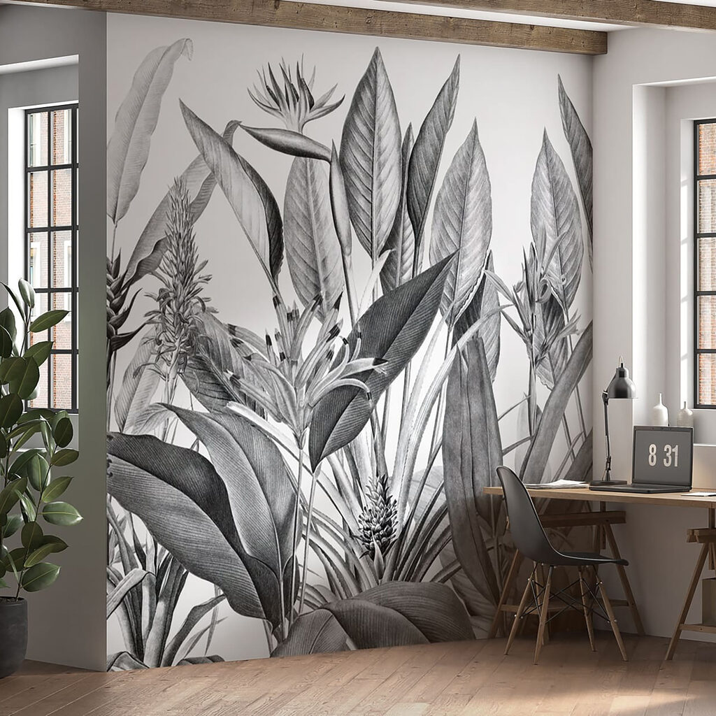 Fiori tropicali e foglie — ambiente 4