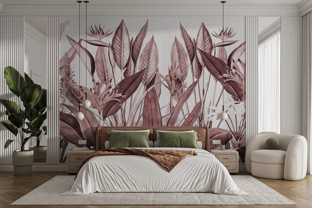 Fiori tropicali e foglie — ambiente 2
