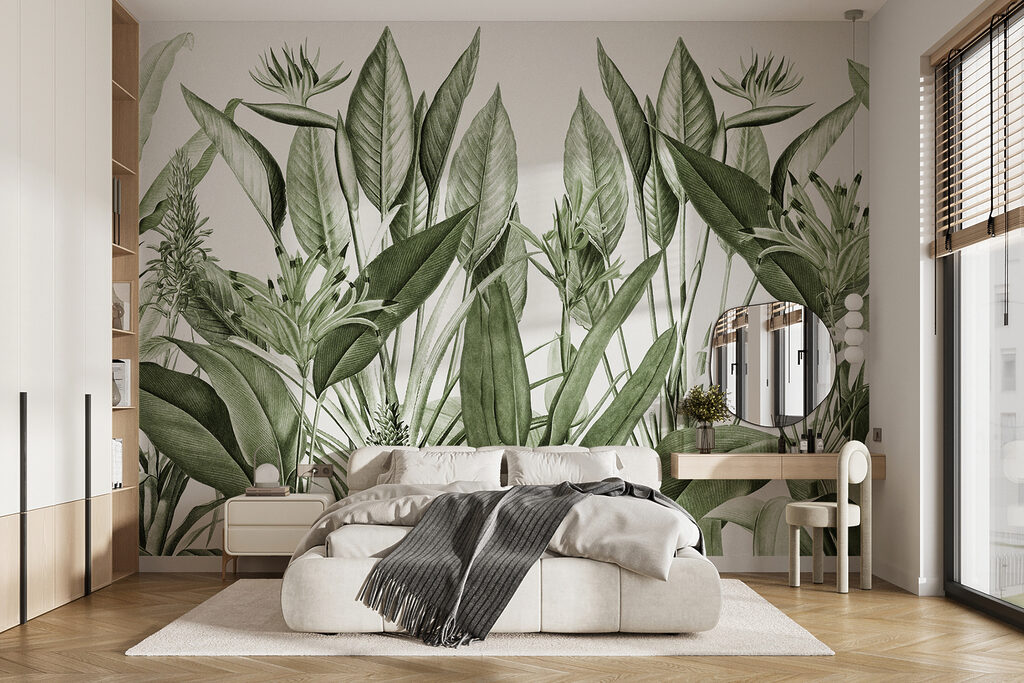 Fiori tropicali e foglie — ambiente 2