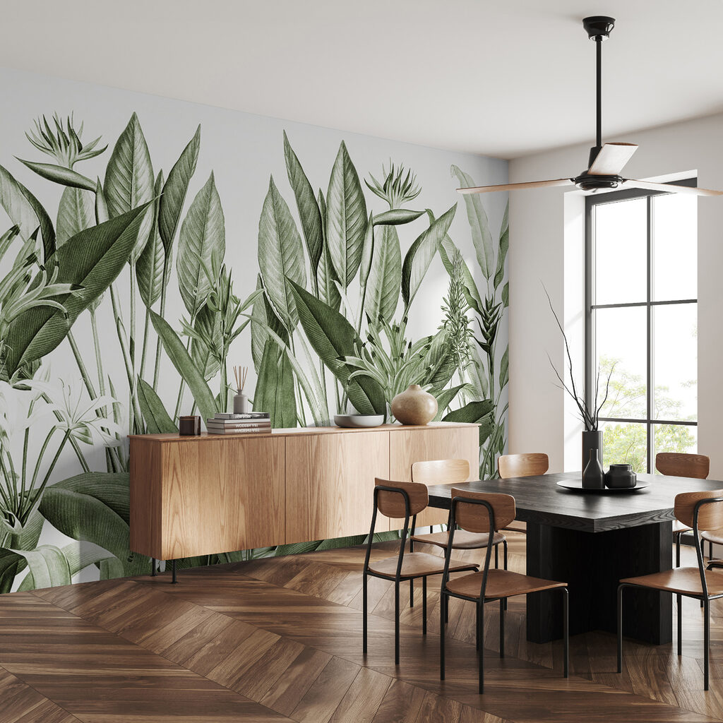 Fiori tropicali e foglie — ambiente 3