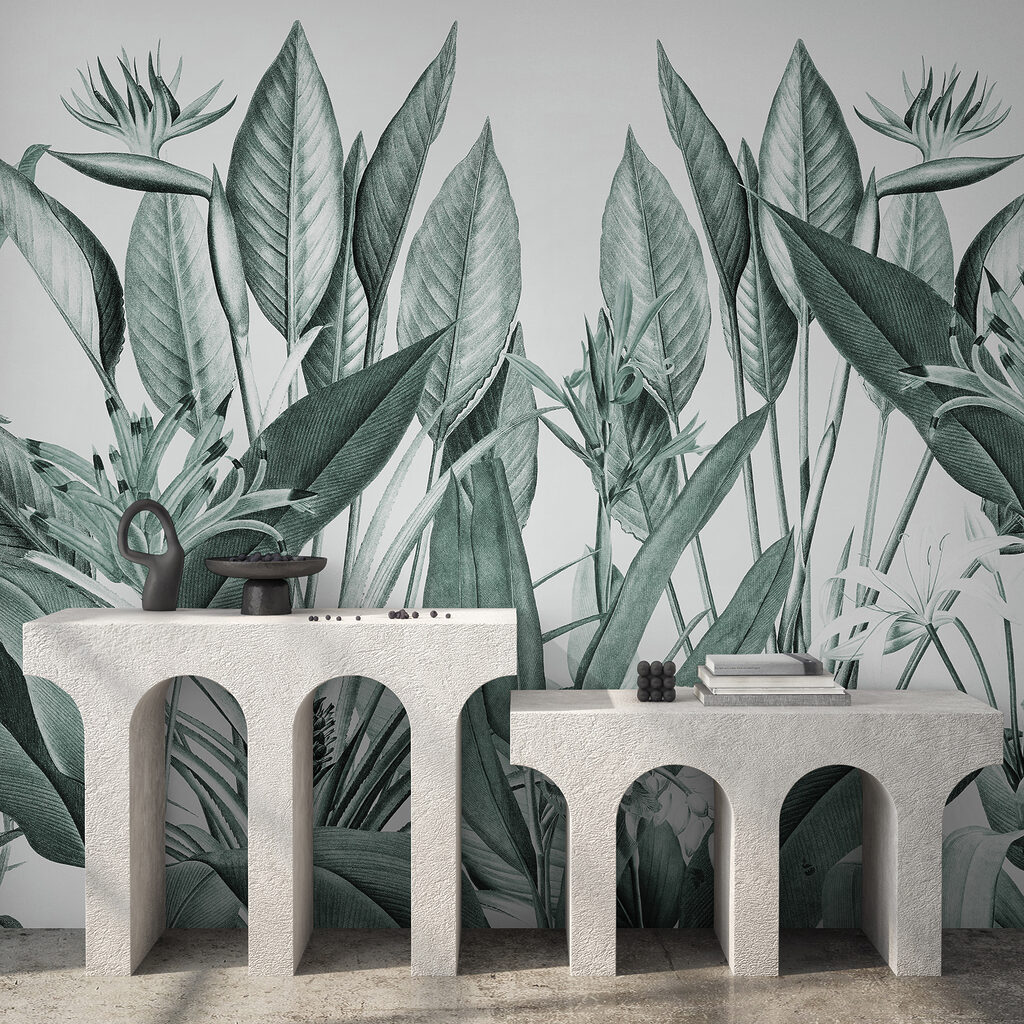 Fiori tropicali e foglie — ambiente 1