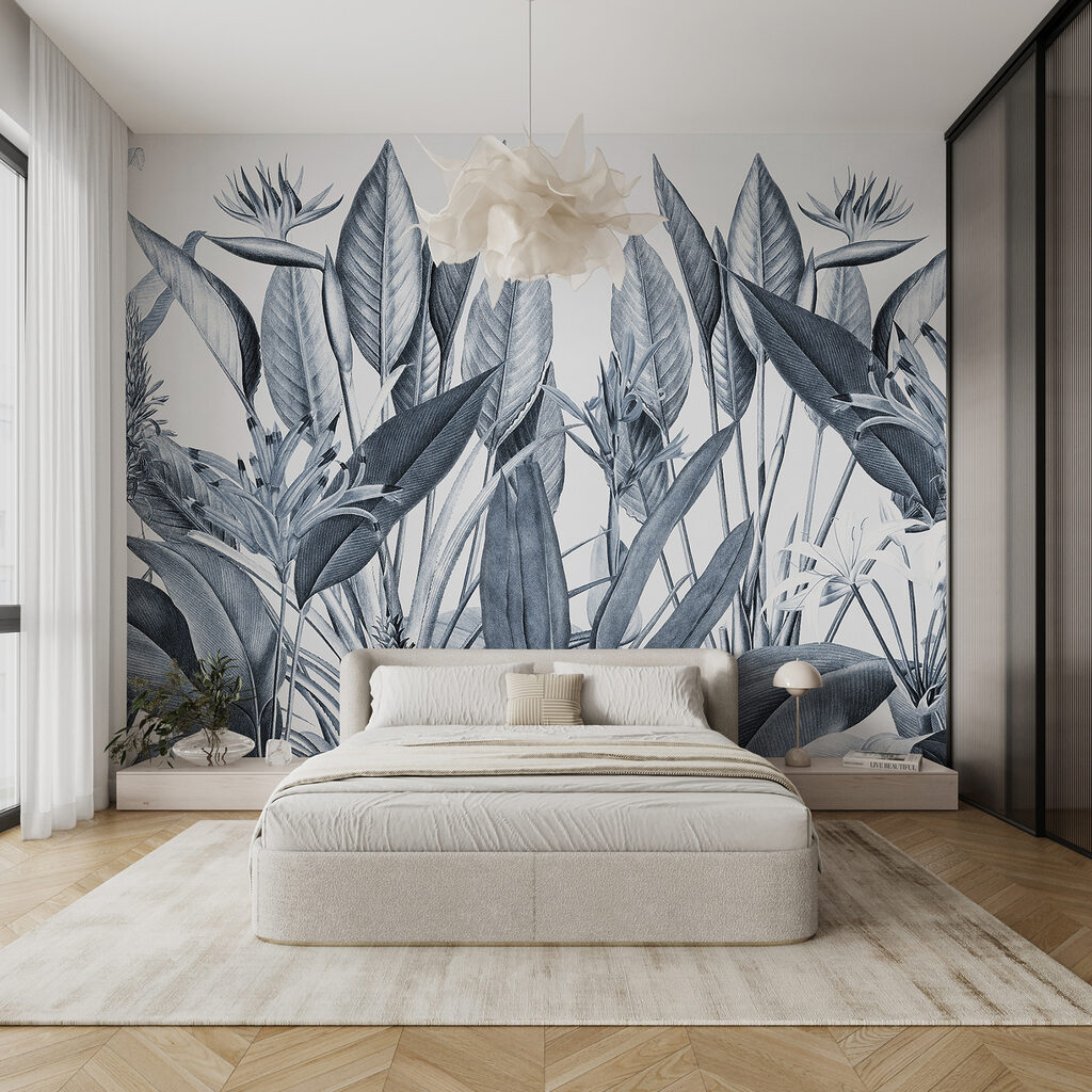 Fiori tropicali e foglie — ambiente 1