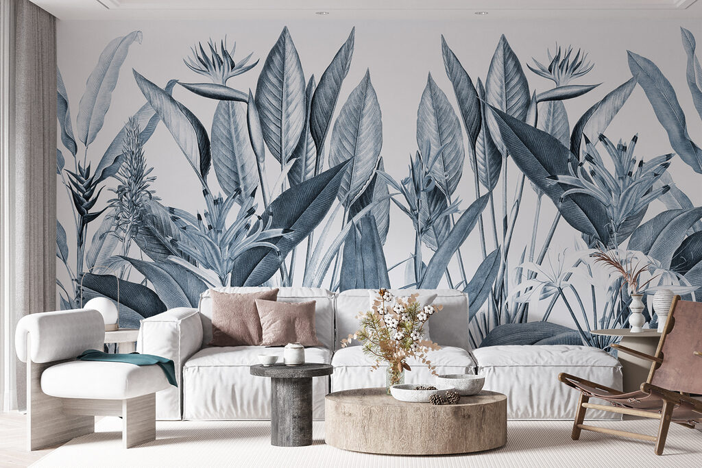 Fiori tropicali e foglie — ambiente 3