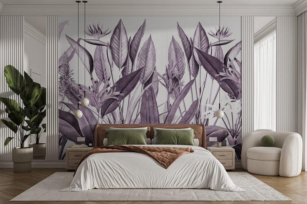 Fiori tropicali e foglie — ambiente 2
