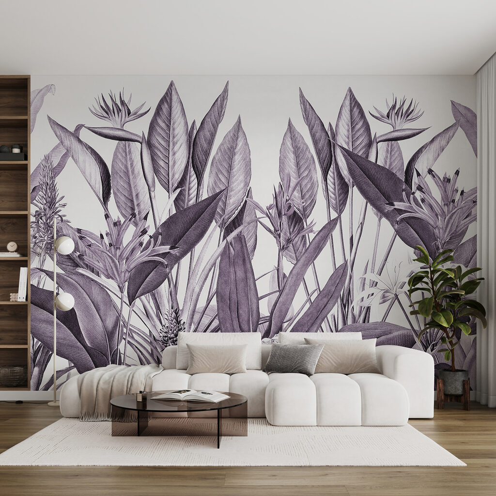 Fiori tropicali e foglie — ambiente 1