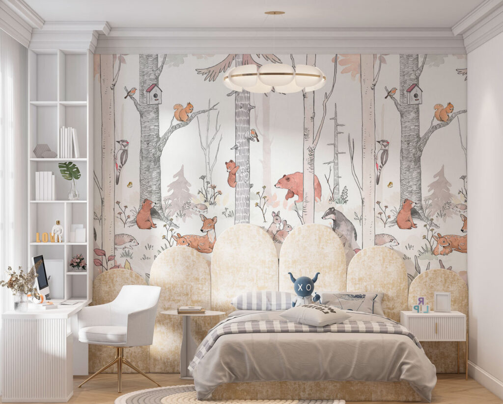 Animali tra tronchi bianchi — ambiente 2