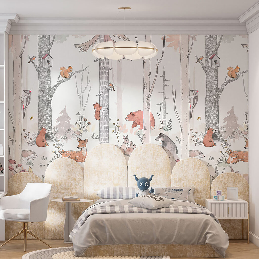 Animali tra tronchi bianchi — ambiente 4