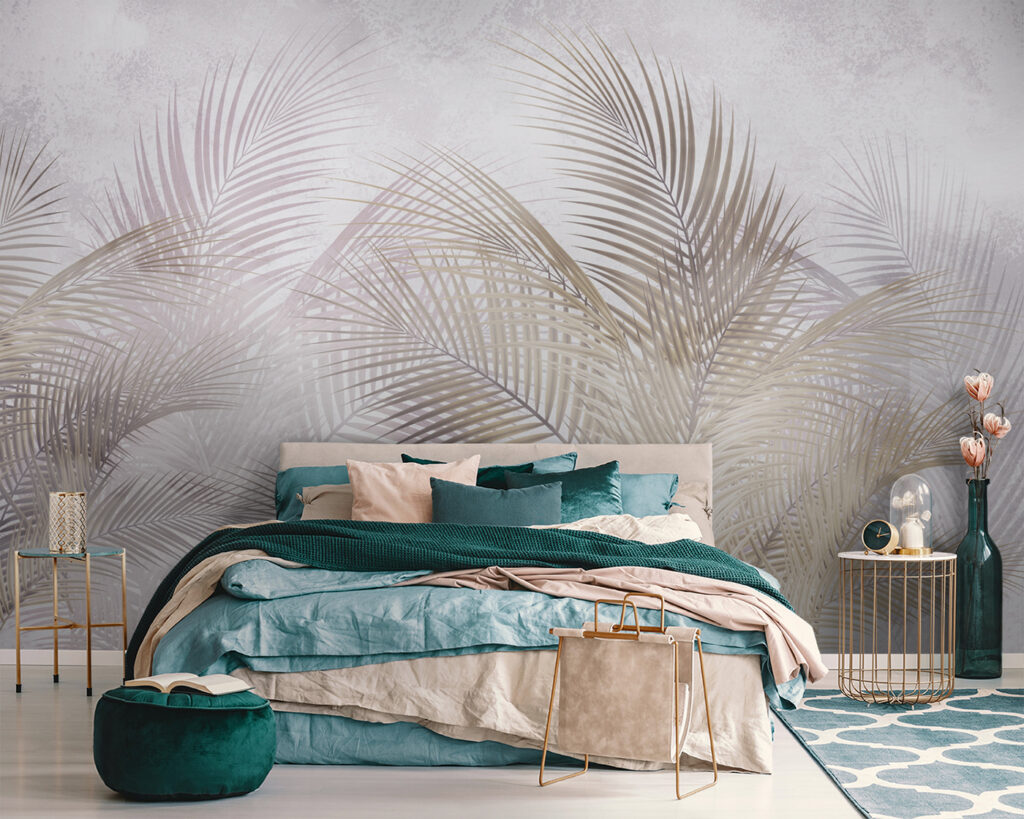 Palme in toni madreperla — ambiente 3