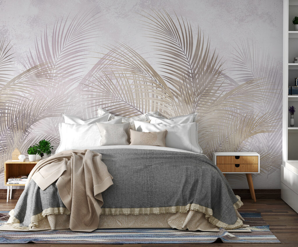 Palme in toni madreperla — ambiente 2