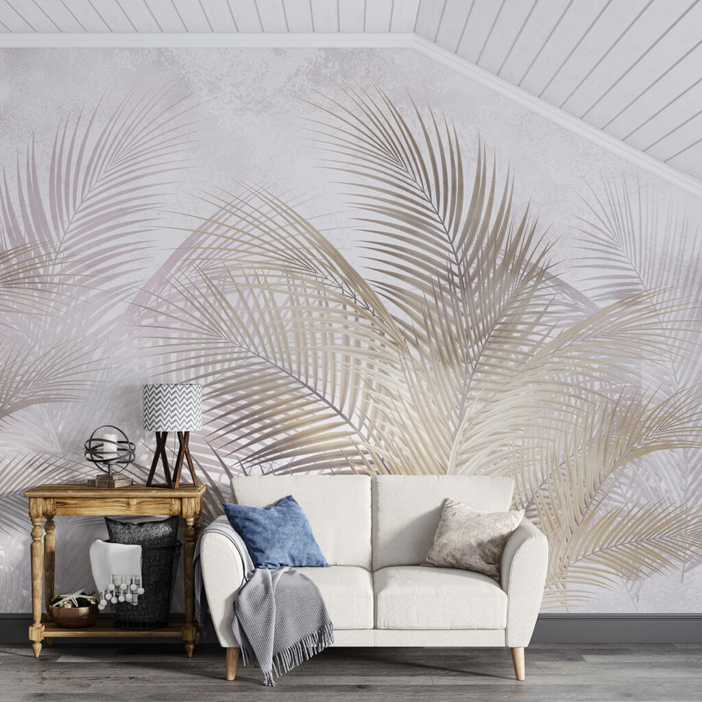 Palme in toni madreperla — ambiente 6