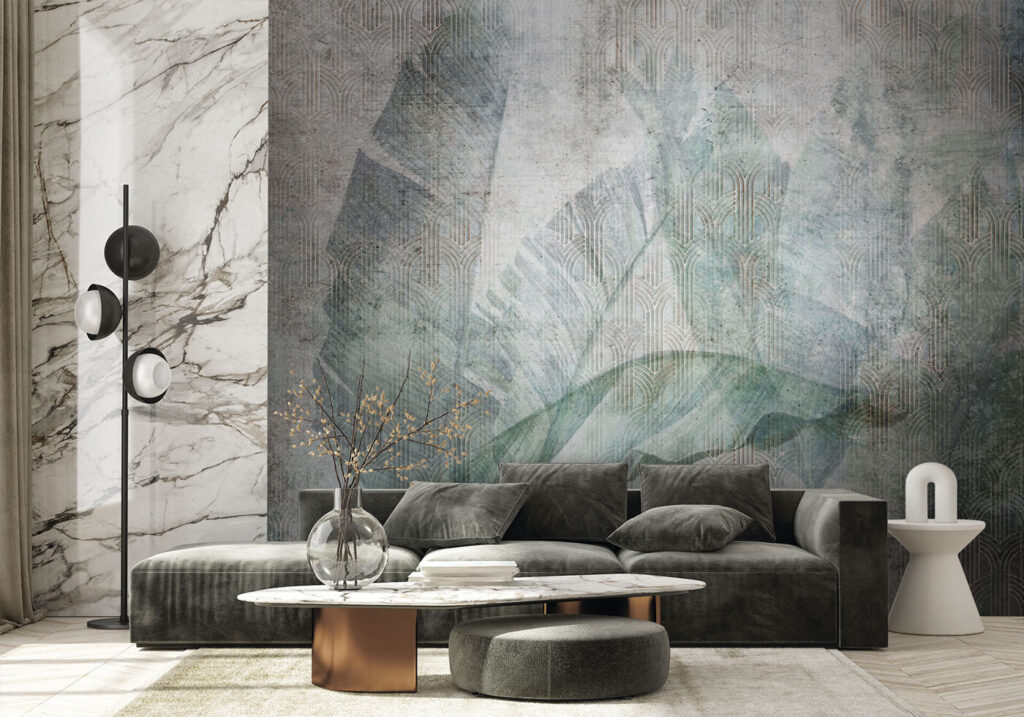 Foglia tra luce sfumata — ambiente 2
