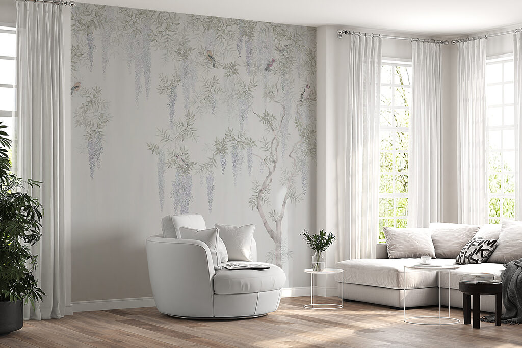Velo di fiori argentati — ambiente 5