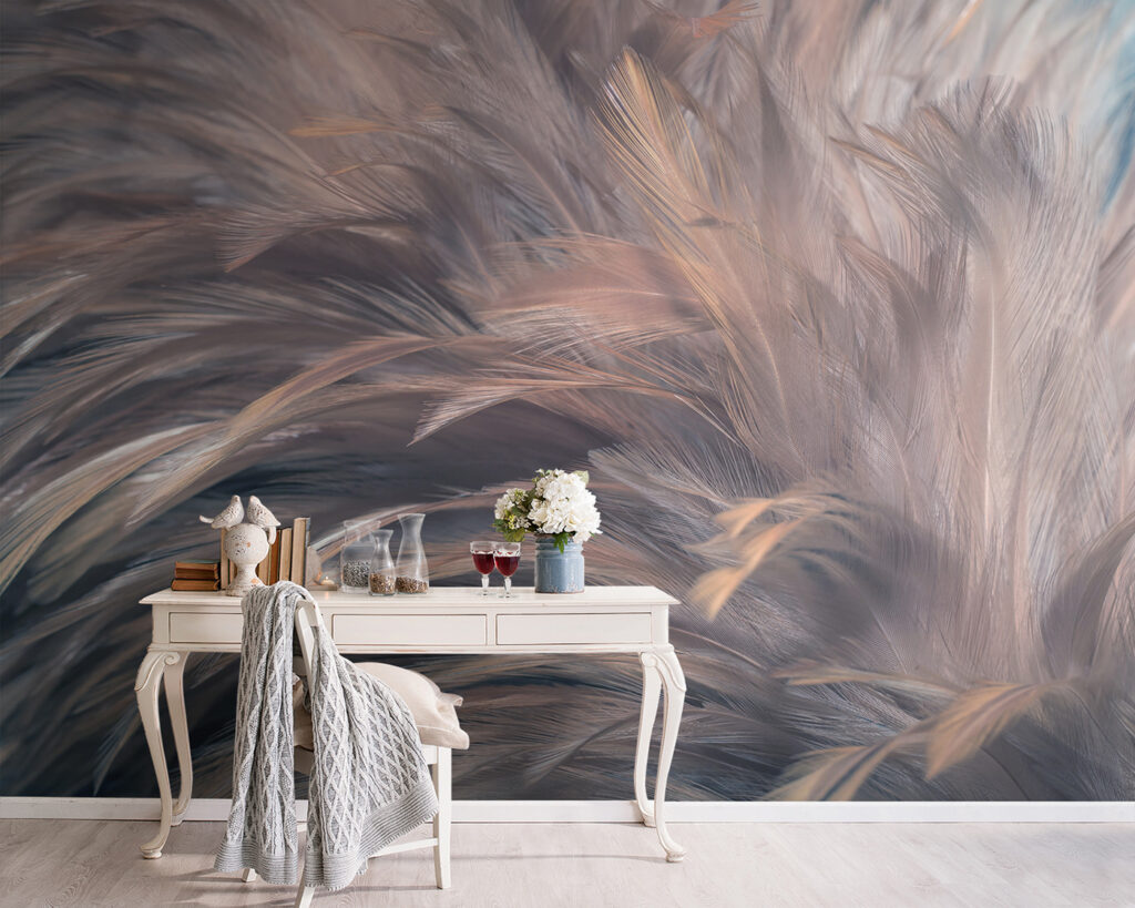 Piume grigie rosate — ambiente 5