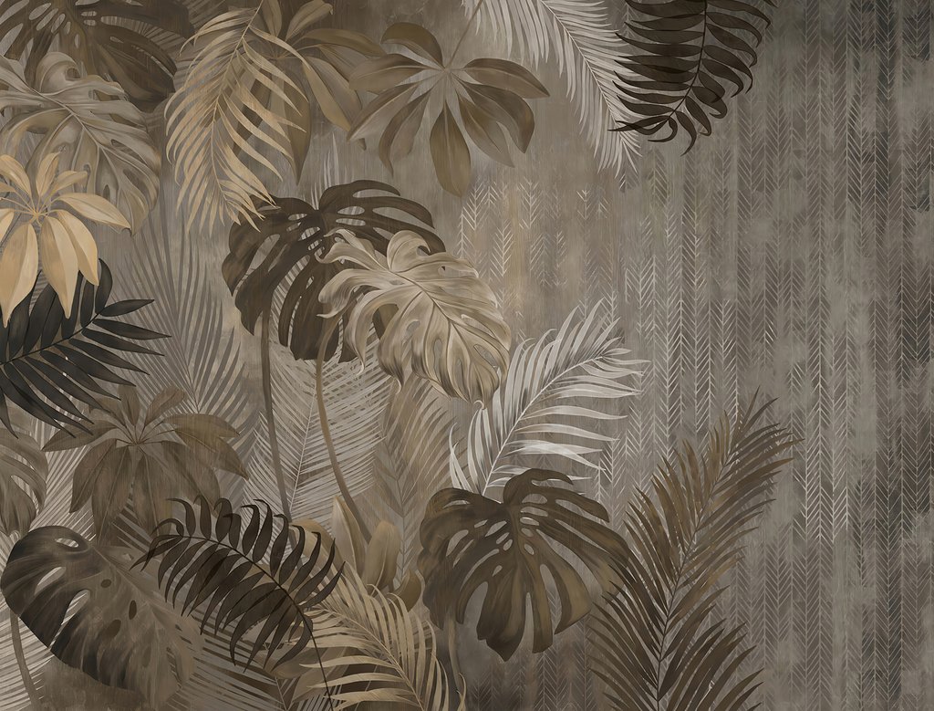 Foglie in ombre brune — design completo