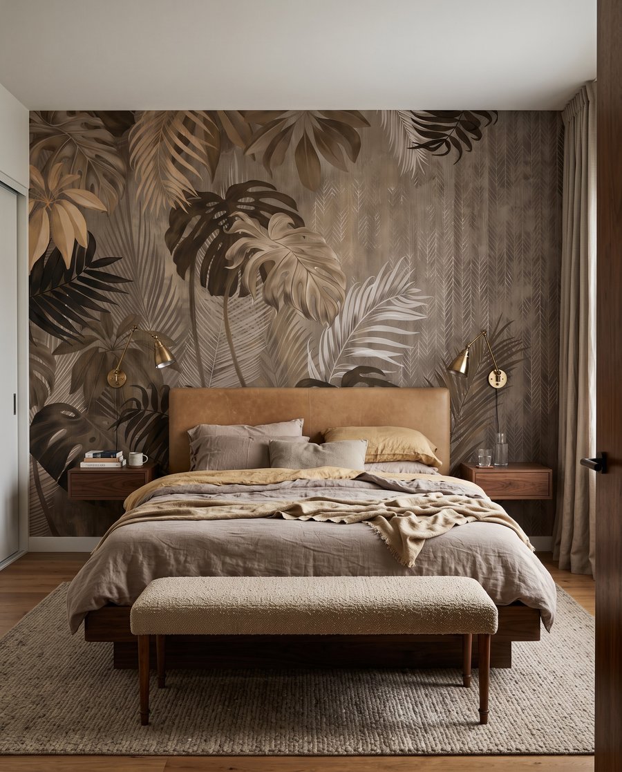 Foglie in ombre brune — ambiente 2