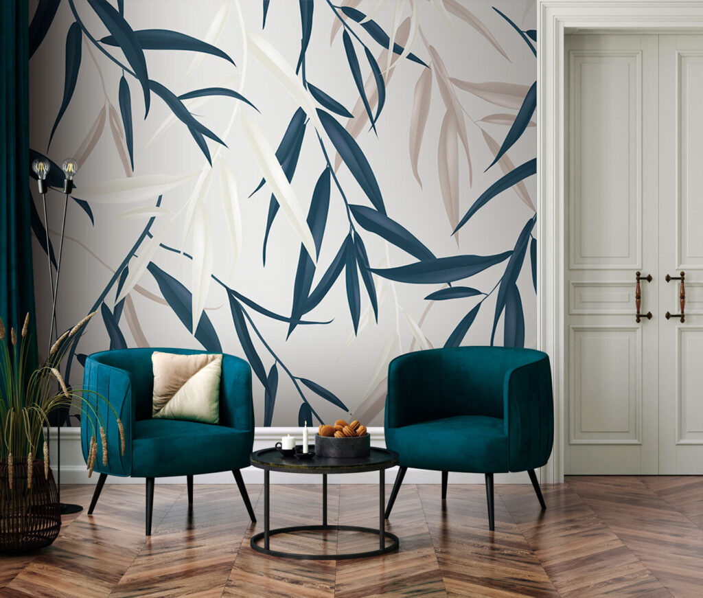 Rami blu in movimento — ambiente 2