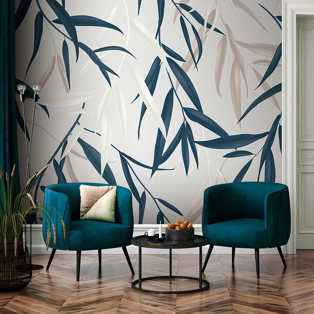 Rami blu in movimento — ambiente 5