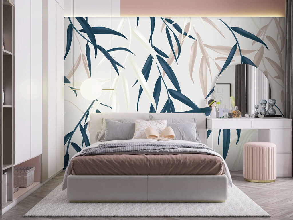 Rami blu in movimento — ambiente 3