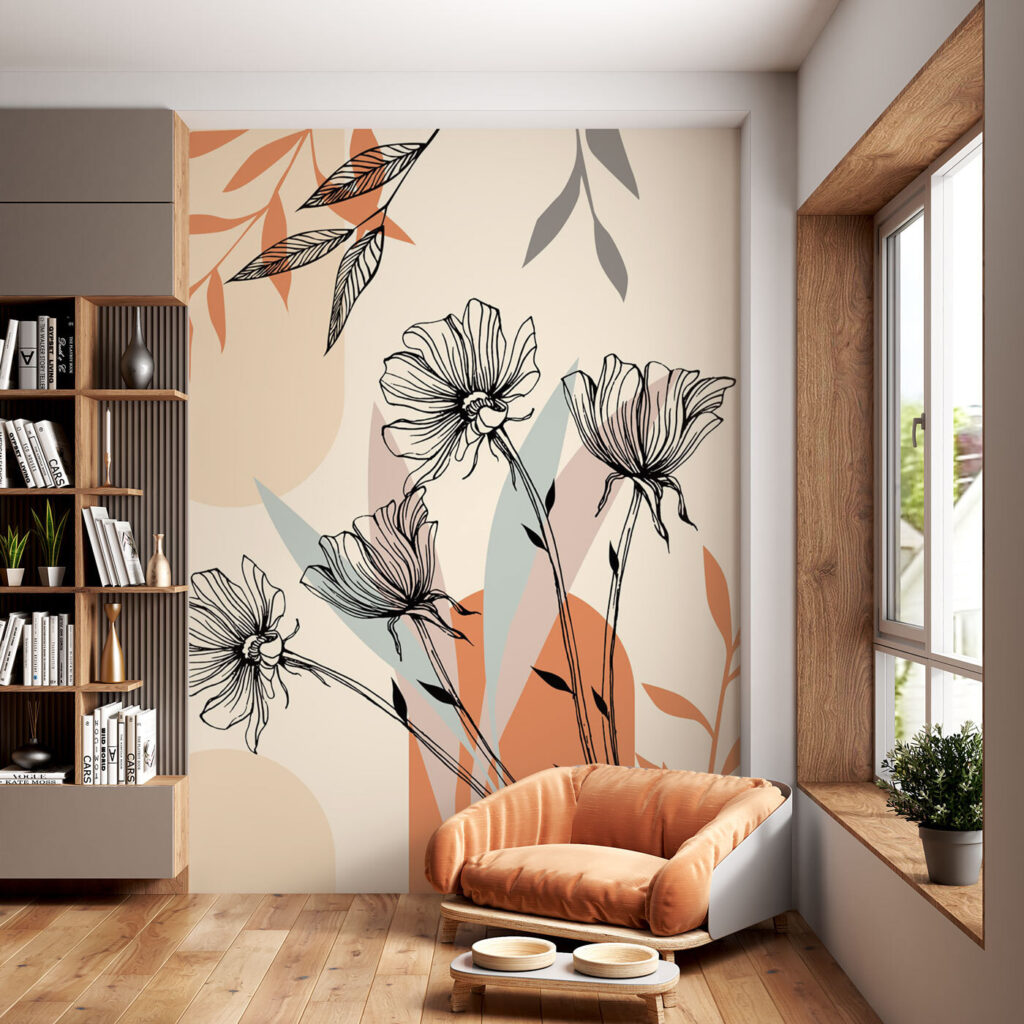 Rametti e foglie disegnate — ambiente 3