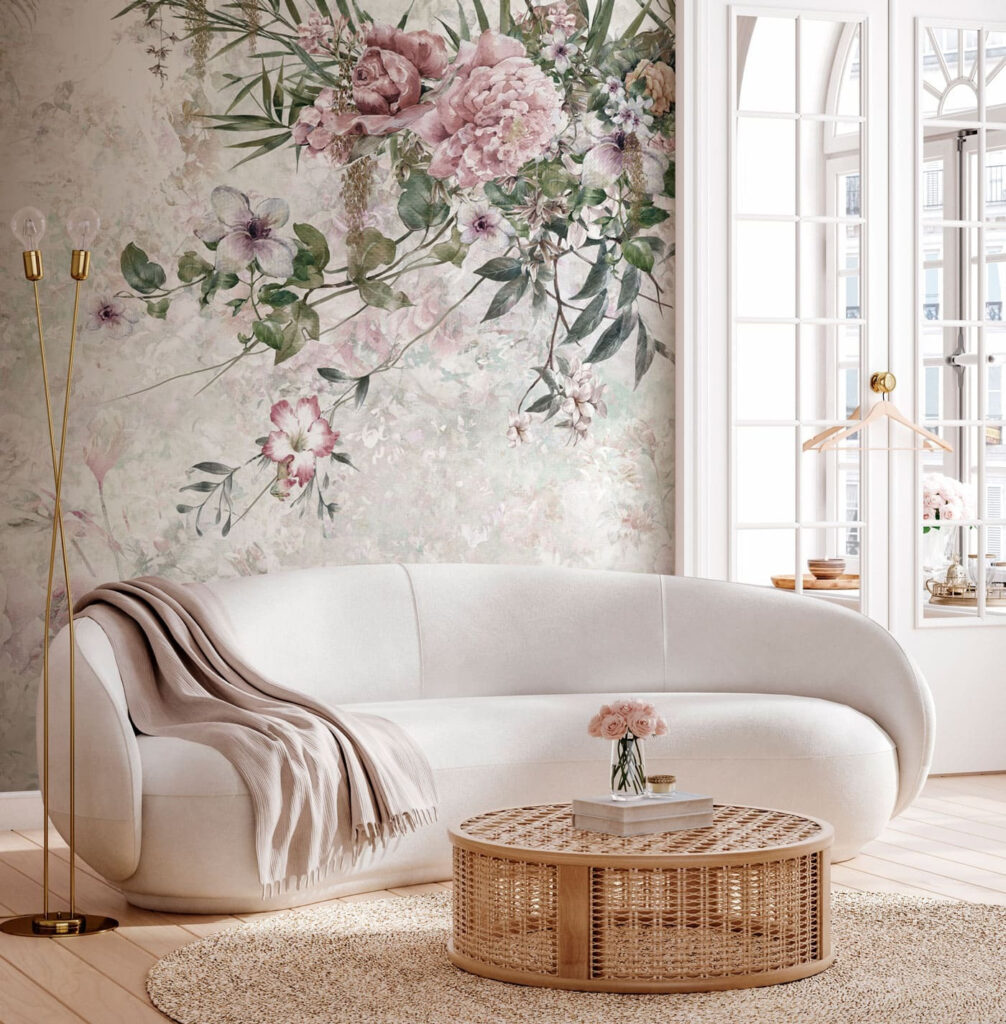 Fiori sopra il vuoto in un ambiente