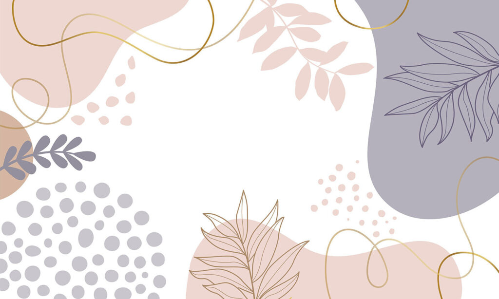 Forme pastello su bianco — design completo