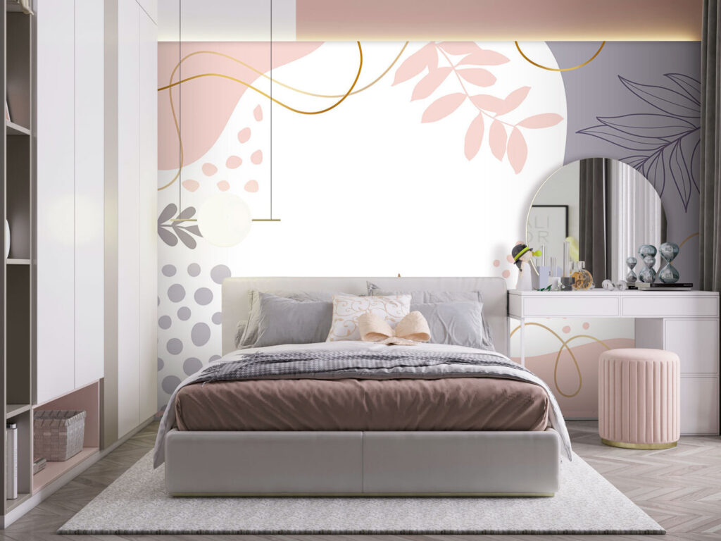 Forme pastello su bianco — ambiente 1