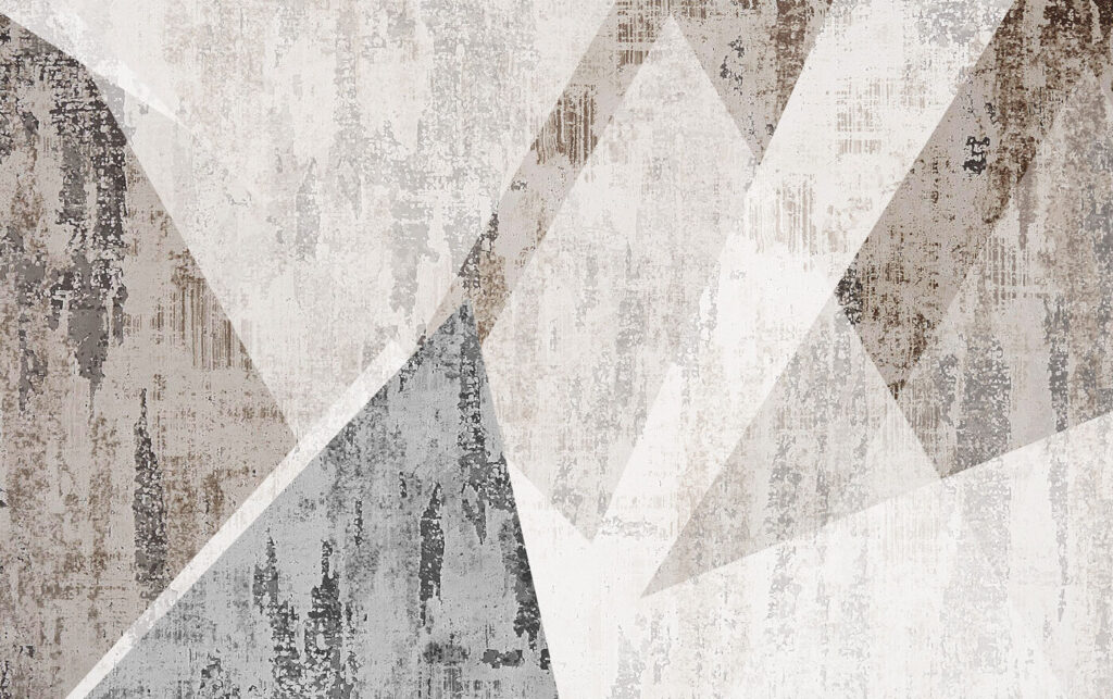 Triangoli grigi consumati — design completo