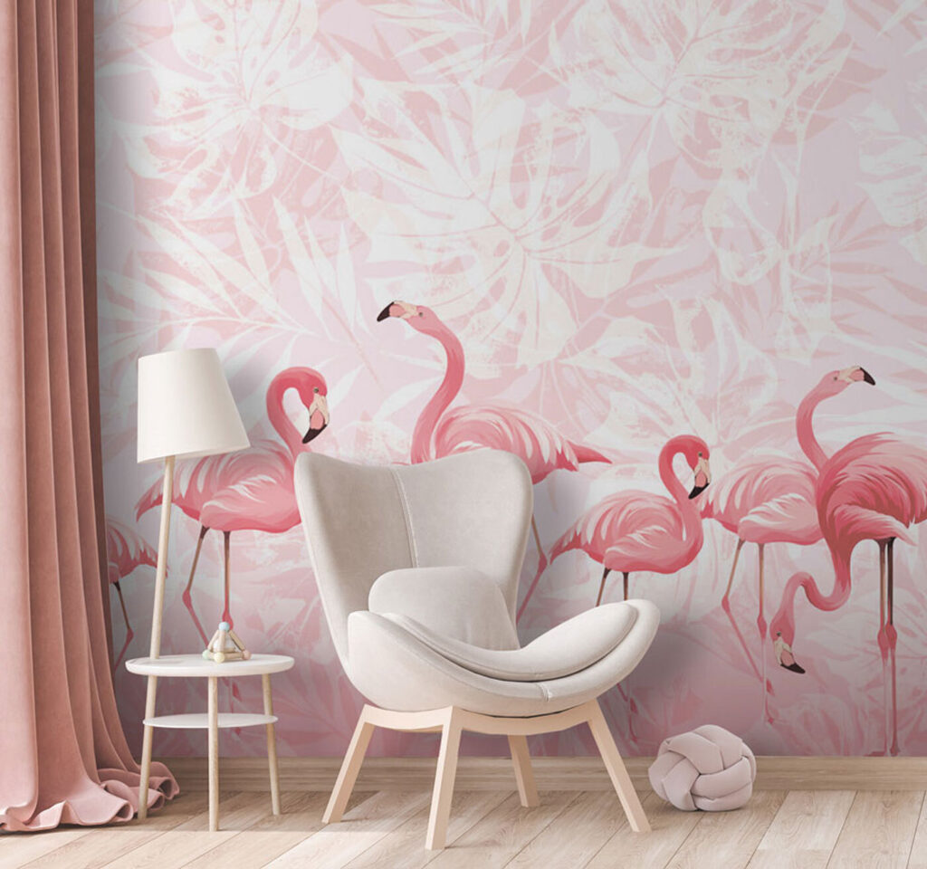 Fenicotteri in gruppo — ambiente 2