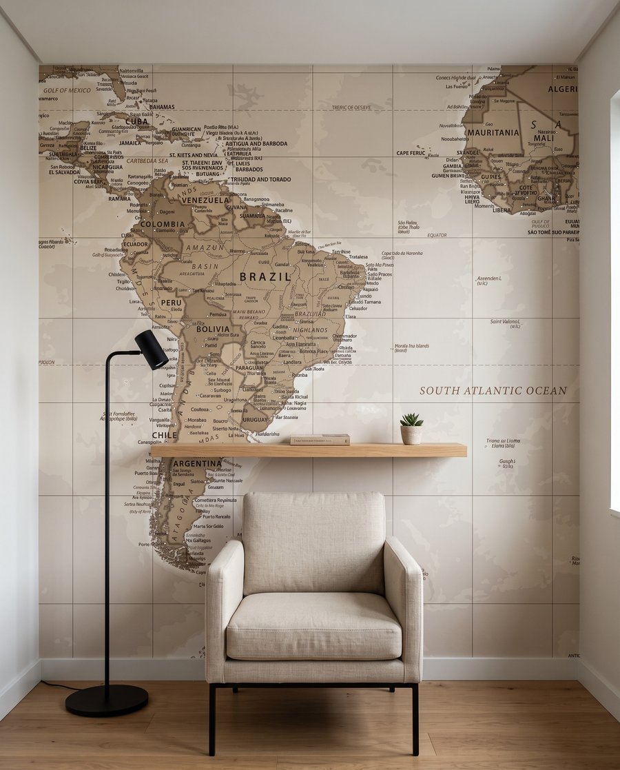Mappa del mondo antica — ambiente 7
