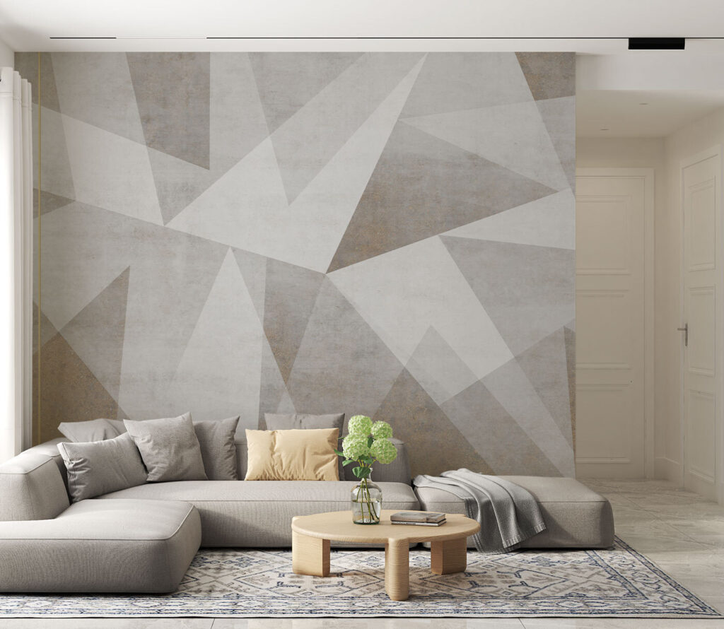 Triangoli e linee dorate — ambiente 2