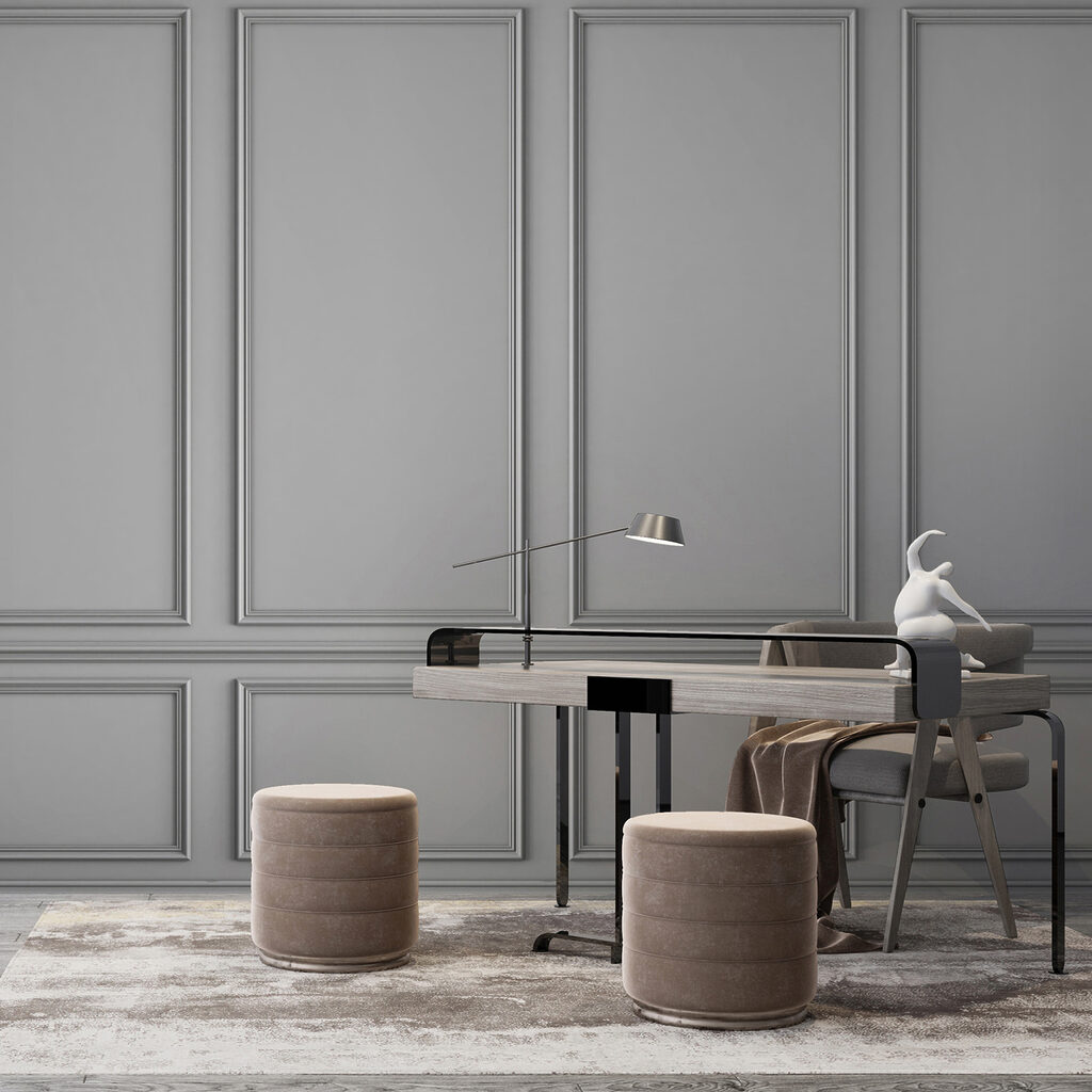 Pannelli antracite con cornici — ambiente 6